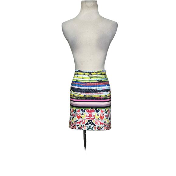 CLOVER CANYON Surf Shack neoprene mini pencil skirt size XS - Picture 8 of 15